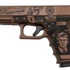 Buy Glock 19 Gen 4 9mm, TRUMP Custom, 4" Threaded Barrel, Burnt Bronze W/ Engraving, 15rd