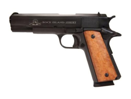 Buy Rock Island Armory 1911-A1 45 ACP 5" Parkerized Fixed Sights 8 Round - MA Compliant