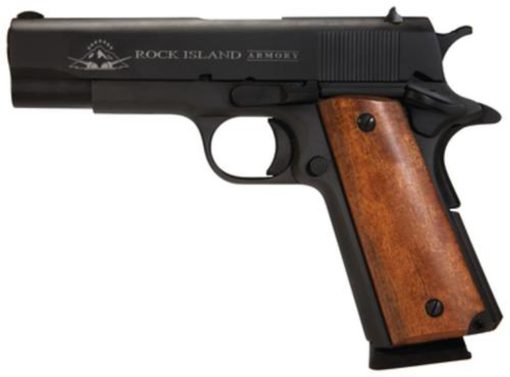 Buy Rock Island Armory 1911 GI Midsized 45 ACP 4.25" Barrel Parkerized Finish Fixed Sights 8rd MA Compliant