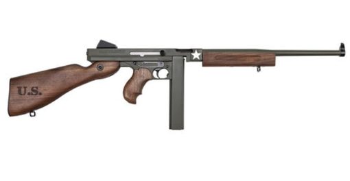 Buy Auto-Ordnance M1 Carbine Tanker .45 ACP, 16.5" Barrel, Walnut, OD Green, 20rd/30rd