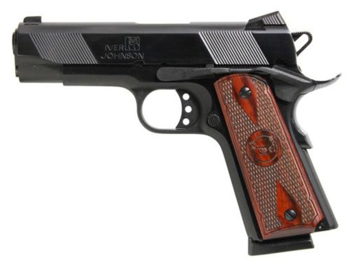 Buy Iver Johnson 1911 Hawk, 45 ACP, 4.25", 8rd, Rosewood Grips, Black