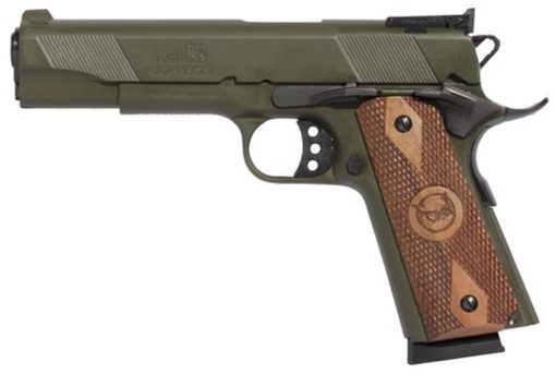 Buy Iver Johnson 1911 Eagle, 45 ACP, 5", 8rd, Walnut Grips, OD Green