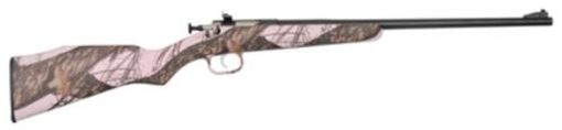 Buy Keystone Davey Crickett Model 161 Youth Rifle, Lock 22LR 16.125 Inch Barrel Blue Finish Mossy Oak Pink Blaze Stock