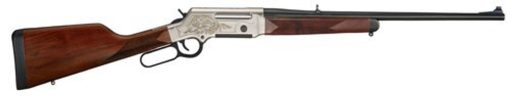 Buy Henry Long Ranger Deluxe 5.56/.223, 20" Barrel, Checkered Straight Grip, Nickel Plated, 24k Gold Inlay, 5rd