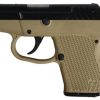 Buy KelTec P-32 .32 ACP 2.68 Inch Barrel Blue Slide Cerakote Tan Grip/Frame Double Action Only 7 Round