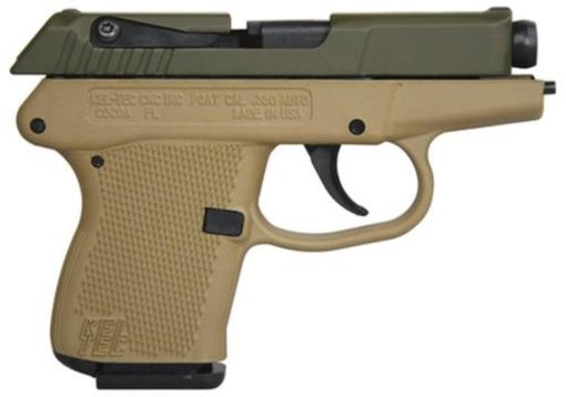 Buy Kel-Tec P-3AT .380 ACP 2.76" Barrel Cerakote Olive Drab Green Slide Cerakote Tan Grip/Frame Double Action Only 6rd