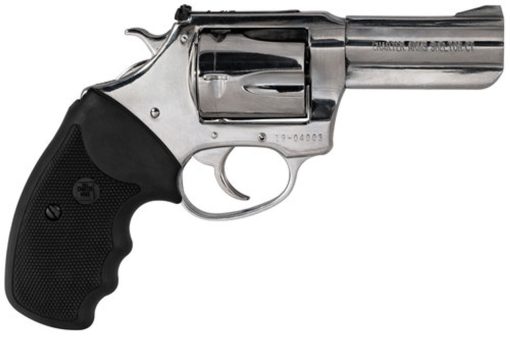 Buy Charter Arms Mag Pug Revolver, .357 Mag, 3", 5rd, Black Rubber Grip, Polished Stainless