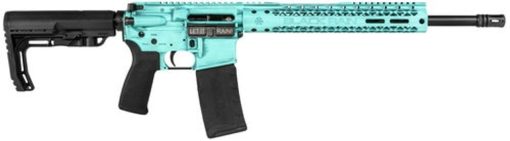 Buy Black Rain Ordnance Fusion 5.56/.223, 16" Barrel, 6-Pos MFT Stock, Tiffany Blue Battleworn, 30rd