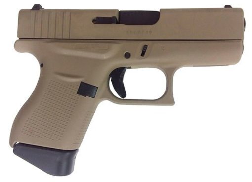 Buy Glock G43, 9mm, 3.41" Barrel, 6rd, Desert Sand