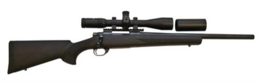 Buy Howa Hogue/TargetMaster Combo .308 Winchester 20" Heavy Barrel Blue Finish Black Hogue Stock 5rds With 4-16x44mm Target Master Riflescope Illuminated Mil-Dot Reticle and Rings