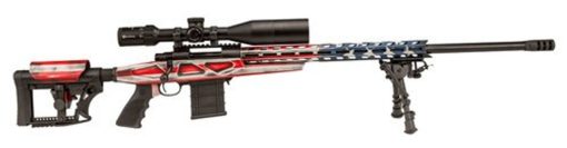 Buy Howa APC .243 Win Scope Combo, 24" #6 Threaded Barrel, 4-16x50mm Nikko Stirling Scope, Mag Kit, Hogue Grip, LUTH-AR MBA-4 Stock, American Flag, 10rd