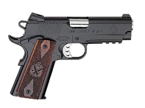 Buy Springfield 1911 45 ACP, 4", 7rd, Cocobolo Grips, Black Armory Kote