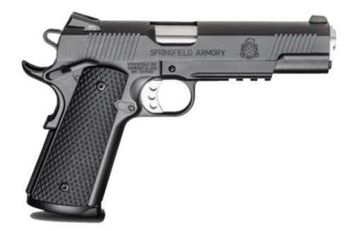 Buy Springfield 1911 Single 45 ACP 5" Barrel, Black G10 Grip Black Armo, 8rd