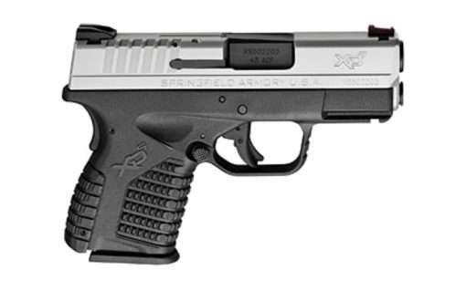 Buy Springfield XD-S, 45 ACP, 3.3", 5rd, Black Grip, Stainless Steel Slide