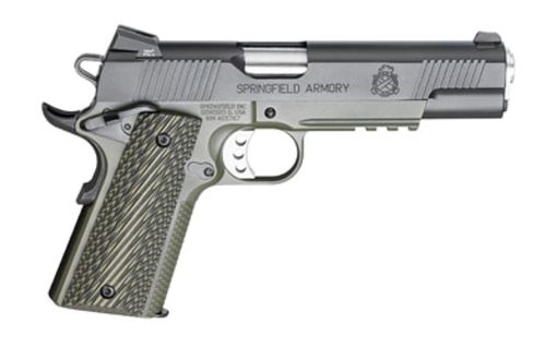 Buy Springfield, Loaded 1911, 45 ACP, 5" Match Barrel, OD Armory Kote Frame Night Sights, Ambi Safety, G-10 Grips, 7Rd Mag