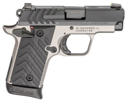 Buy Springfield 911, .380 ACP, 2.7" Barrel, 7rd, Tritium Night Sights, Black Slide, Titanium Gray Frame