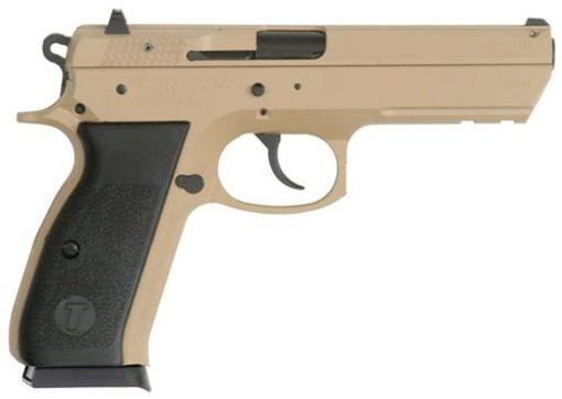 Buy TriStar T-120 Pistols 9mm 4.7" Barrel, Black Polymer Grips Desert Sand Cerakote, 17rd