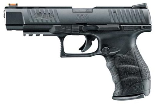 Buy Walther, PPQ M2, Striker Fired, Full Size, 22 LR, 5" Barrel, Polymer Frame, Black, Fiber Optic Front Sight, Fixed Rear, 12Rd, 1 Magazine