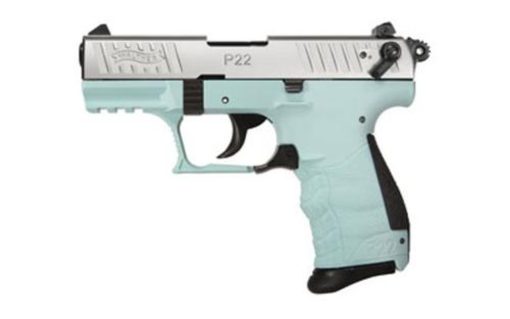 Buy Walther P22QD .22LR 3.42" Threaded Barrel Angel Blue Finish Picatinny Rail 10rd Mag