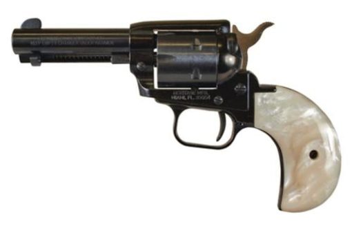 Buy Heritage Rough Rider Single Action Army 22LR/22WMR, 3.5" Barrel White Mother of Pearl Grips 6Rd, Bird's Head Grip