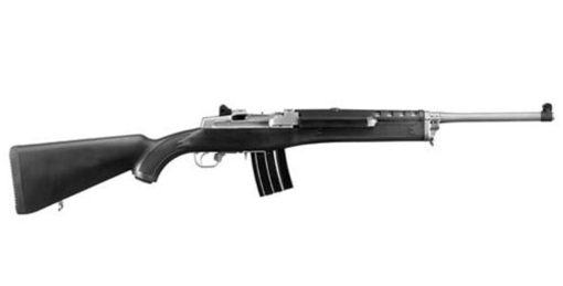 Buy Ruger Mini-14 Ranch Rifle 5.56 Nato, 18.5" Barrel Matte Stainless, Black Synth Stock, 20rd Mag