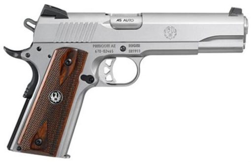 Buy Ruger SR1911, 45 ACP, Novak Sights, SS, Wood Grips