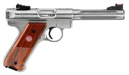 Buy Ruger MKIII Hunter, 22LR, 5.5" Fluted Barrel, Fiber Optic Site, SS