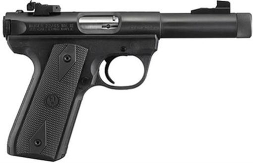 Buy Ruger 22/45, Threaded Barrel, Adjustable Sights Blued