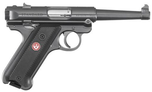 Buy Ruger Mark IV Standard, 22LR, 4.75", 10rd, Black Aluminum Grips