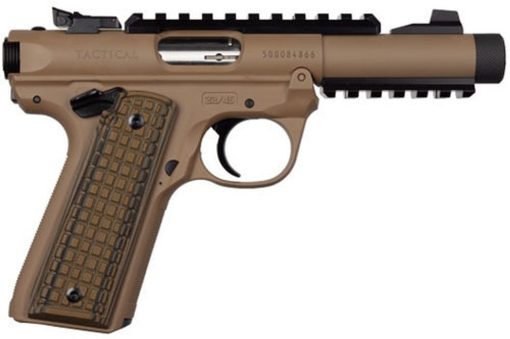 Buy Ruger Mark IV .22 LR, 4.4" Barrel, Zytel Polymer Grips, Flat Dark Earth, 10rd