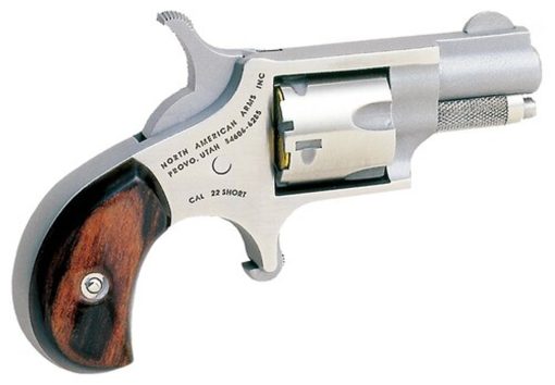 Buy NAA 22 Short Mini-Revolver 1.12" Barrel 5rd Rosewood Grip SS