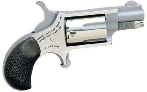 Buy NAA, Mini Revolver 22LR, 1.625" Barrel, Stainless Finish, Checkered Rubber Grips, 5Rd