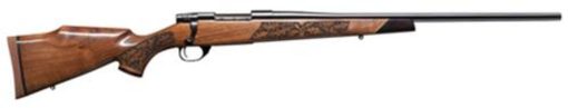 Buy Weatherby Vanguard Lazerguard, .257 Wby Mag, 24", Blued, Laser Carved Walnut Stock