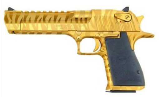 Buy Magnum Research Desert Eagle .357 Mag, 6", 9rd, Gold Tiger Stripe