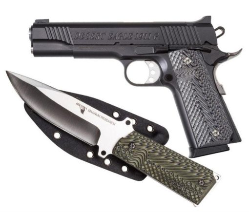 Buy Desert Eagle 1911 Pistol/Knife Combo 45 ACP 5" Barrel 8rd Mag Plus 1911 Fixed Blade Knife, Sheath