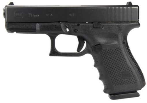 Buy Glock, 19 Gen 4, Safe Action, Compact, 9mm, 4.02" Barrel, Polymer Frame, Matte Finish, Fixed Sights, 15Rd, 3 Magazines