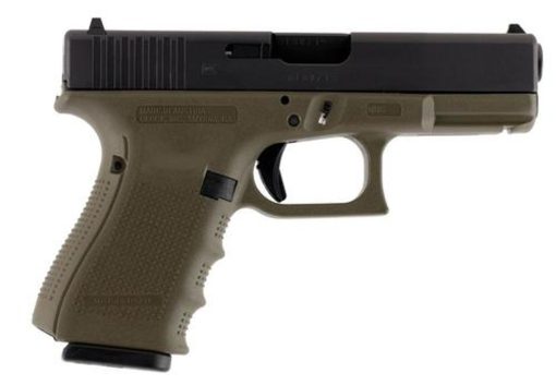 Buy Glock G19 Gen4 9mm, 4.01", 10rd, OD Green Frame