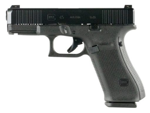 Buy Glock G45 Compact, 9mm, 4.02" Barrel, 10rd, FS, Black nDLC Slide, Black Frame