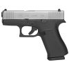 Buy Glock G43X Silver Subcompact 9mm, 3.39" Barrel, Polymer Frame, Glock Night Sights, 2x10rd Mags