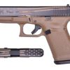 Buy Glock 19 Gen5 9mm, 4" Barrel, Flat Dark Earth/Distressed Flag, 15rd