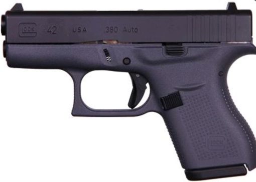 Buy Glock G42 Gray .380ACP, 3.25" Barrel Fixed Sights, Gray 6rd Mag