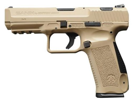 Buy Canik TP9SA, 9MM, 4.47" Barrel, Polymer Frame, Desert Tan, 2-18rd Mags, Accessory Package