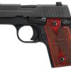 Buy Sig P238 380 ACP 2.7In Rosewood Black SAO Siglite Rosewood Grip (1) 6RD Steel MAG MA Compliant