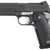 Buy Sig 1911 45 ACP 4.2In Nightmare Black SAO Siglite Black G10 Grip (2) 8RD Steel MAG Fastback