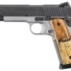 Buy Sig 1911 45 ACP, 5" Barrel, TTT Reverse 2-Tone SAO Siglite Burled Maple Grip (2) 8RD Steel MAG CA Compliant