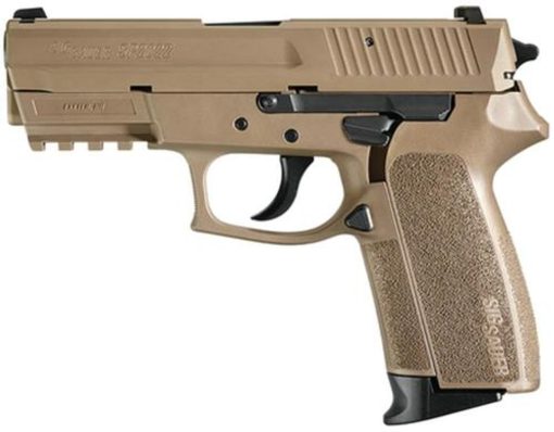 Buy Sig Sp2022 9MM 3.9In Flat Dark Earth Da/Sa Siglite Flat Dark Earth Polymer Grip (2) 15Rd Steel MAG Rail