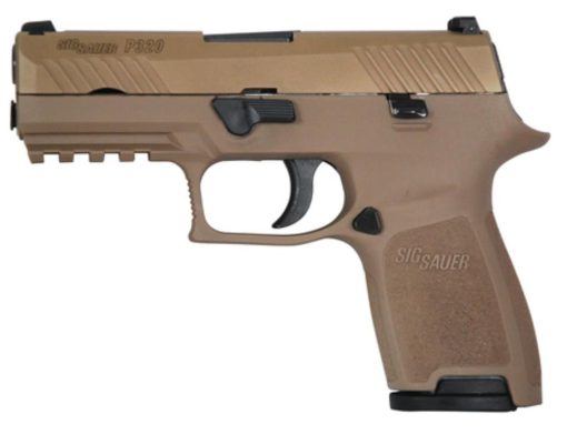 Buy Sig P320 357 Sig 3.9", Flat Dark Earth Striker Siglite Modular Polymer Grip (2) 13Rd Steel MAG Rail