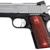 Buy Sig 1911 9MM 3.3In Ultra Compact Black & Stainless Finish SAO Siglite Rosewood Grip (2) 8RD Steel MAG