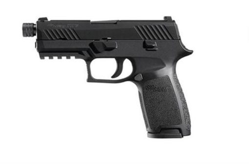 Buy Sig P320 9mm, 3.9", Tacops Black, Striker Siglite MOD Poly Grip (4) 21Rd Steel MAG Rail Thread Barrel, (13.5X1mm LH)