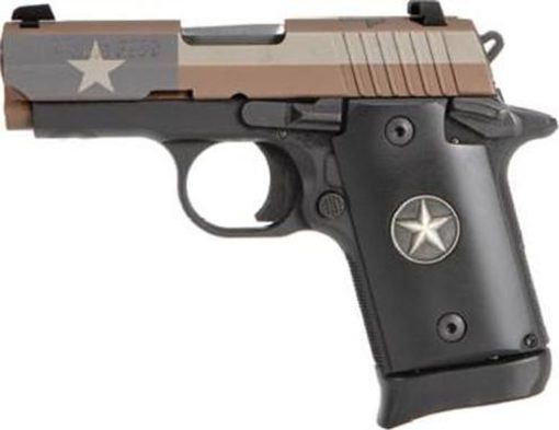 Buy Sig P938, 9mm, 3", 6rd, SIGLITE NS, Ambidextrous Safety, Texas Flag